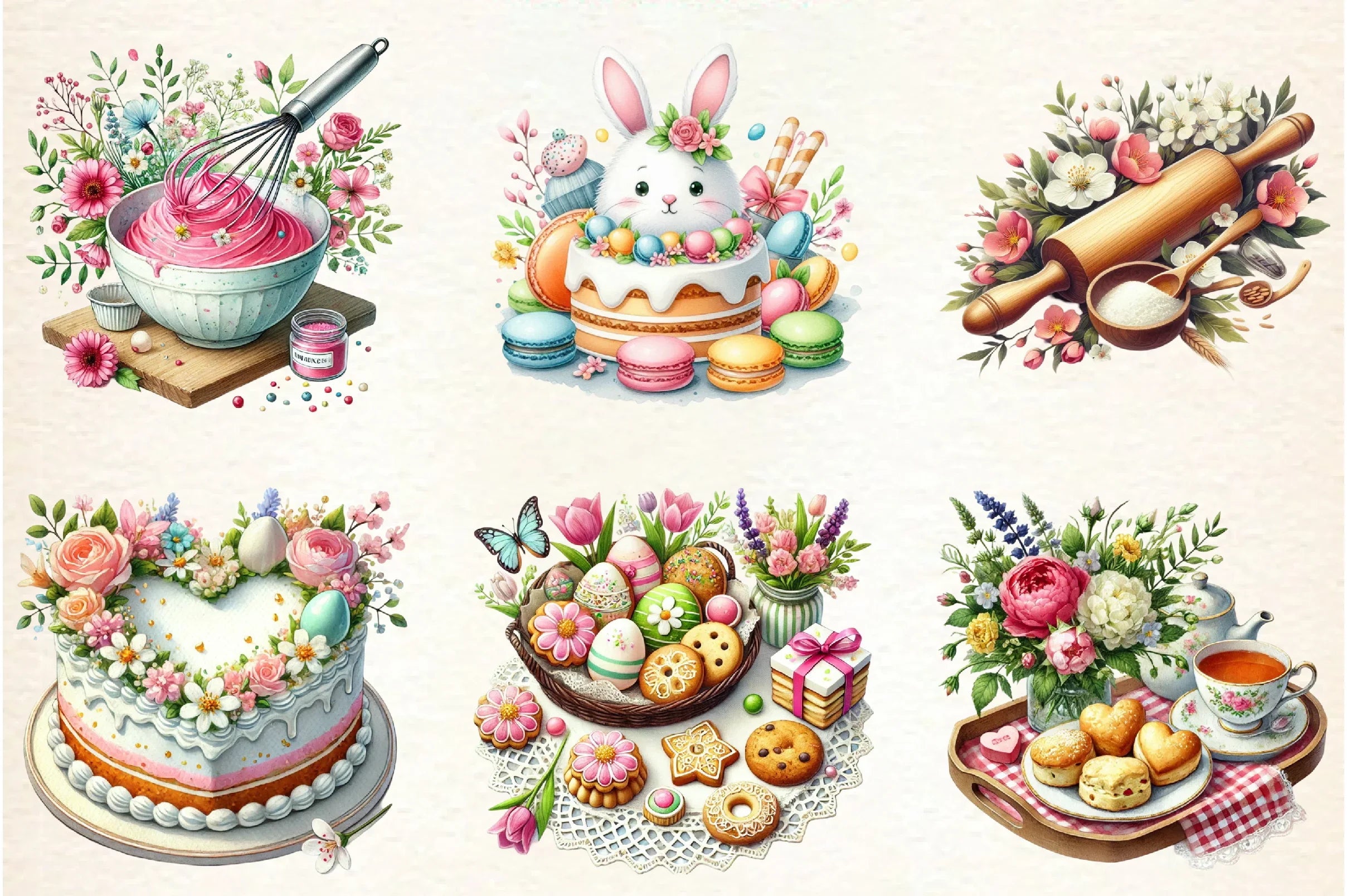 Love Spring Baking Clipart Bundle - CraftNest - Digital Crafting and Art