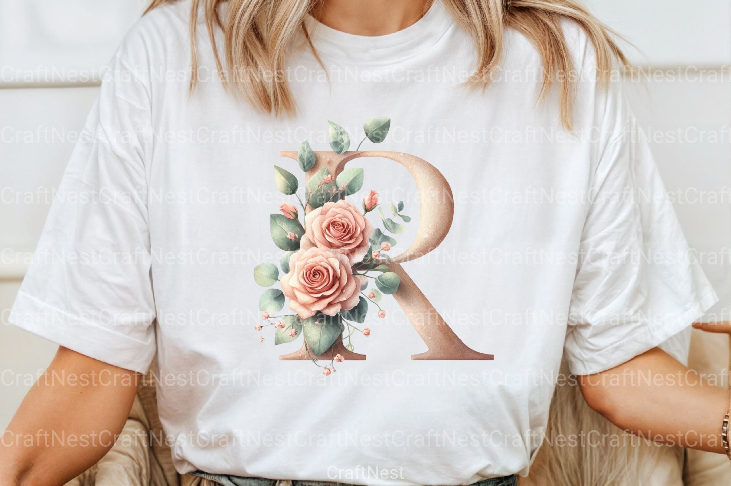 Floral Alphabet Clipart Bundle 3 - CraftNest - Digital Crafting and Art