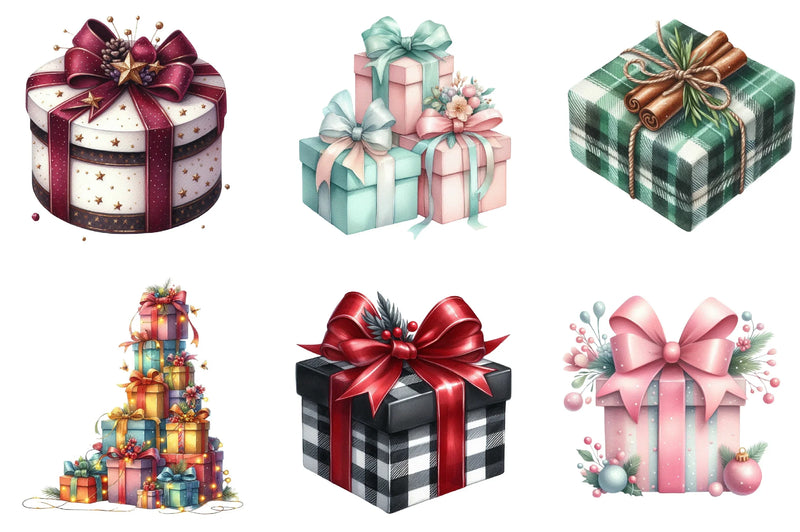 Christmas Gifts Clipart Bundle - CraftNest - Digital Crafting and Art