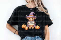 Halloween Highland Cow Clipart Bundle 44 - CraftNest - Digital Crafting and Art