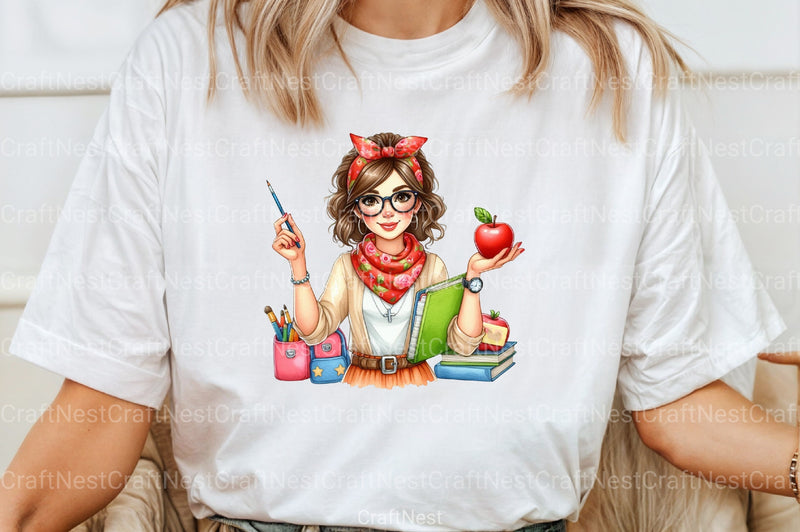 Messy Bun Bandana Mom Life Clipart Bundle 2 - CraftNest - Digital Crafting and Art