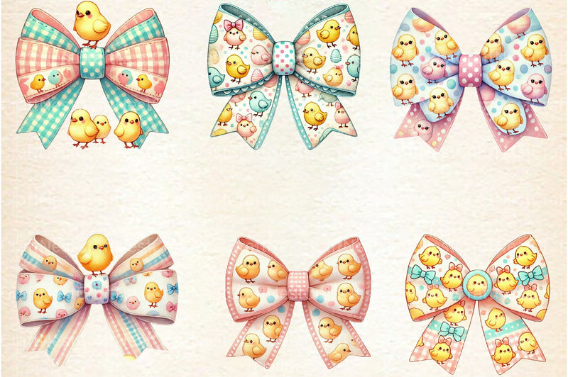 Easter Bows Clipart Bundle - CraftNest - Digital Crafting and Art