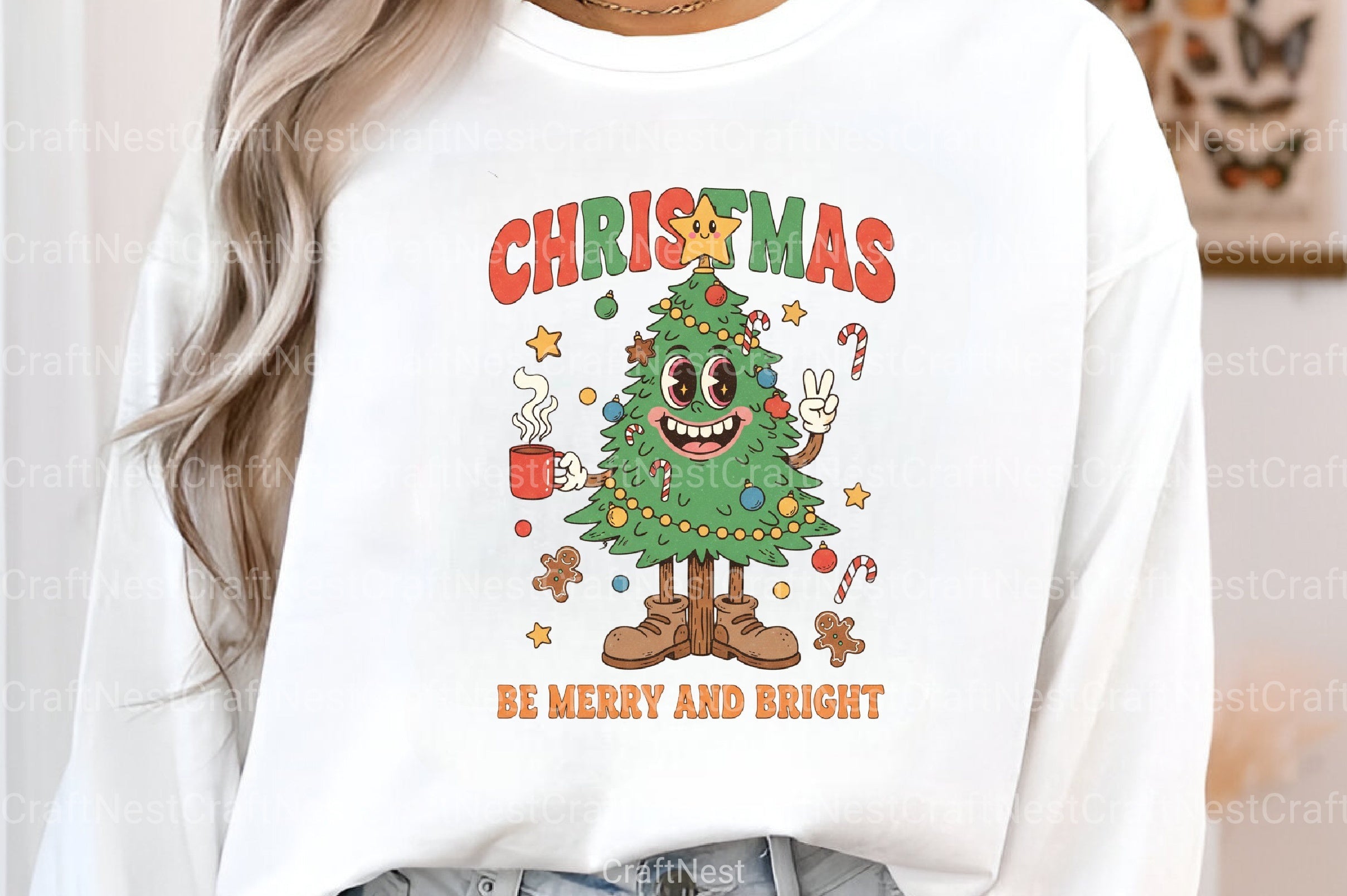 Merry & Bright Christmas Santa Claus Clipart Bundle - CraftNest - Digital Crafting and Art