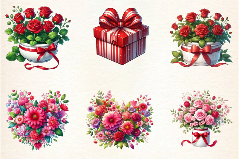 Valentine's Day Clipart Bundle - CraftNest - Digital Crafting and Art