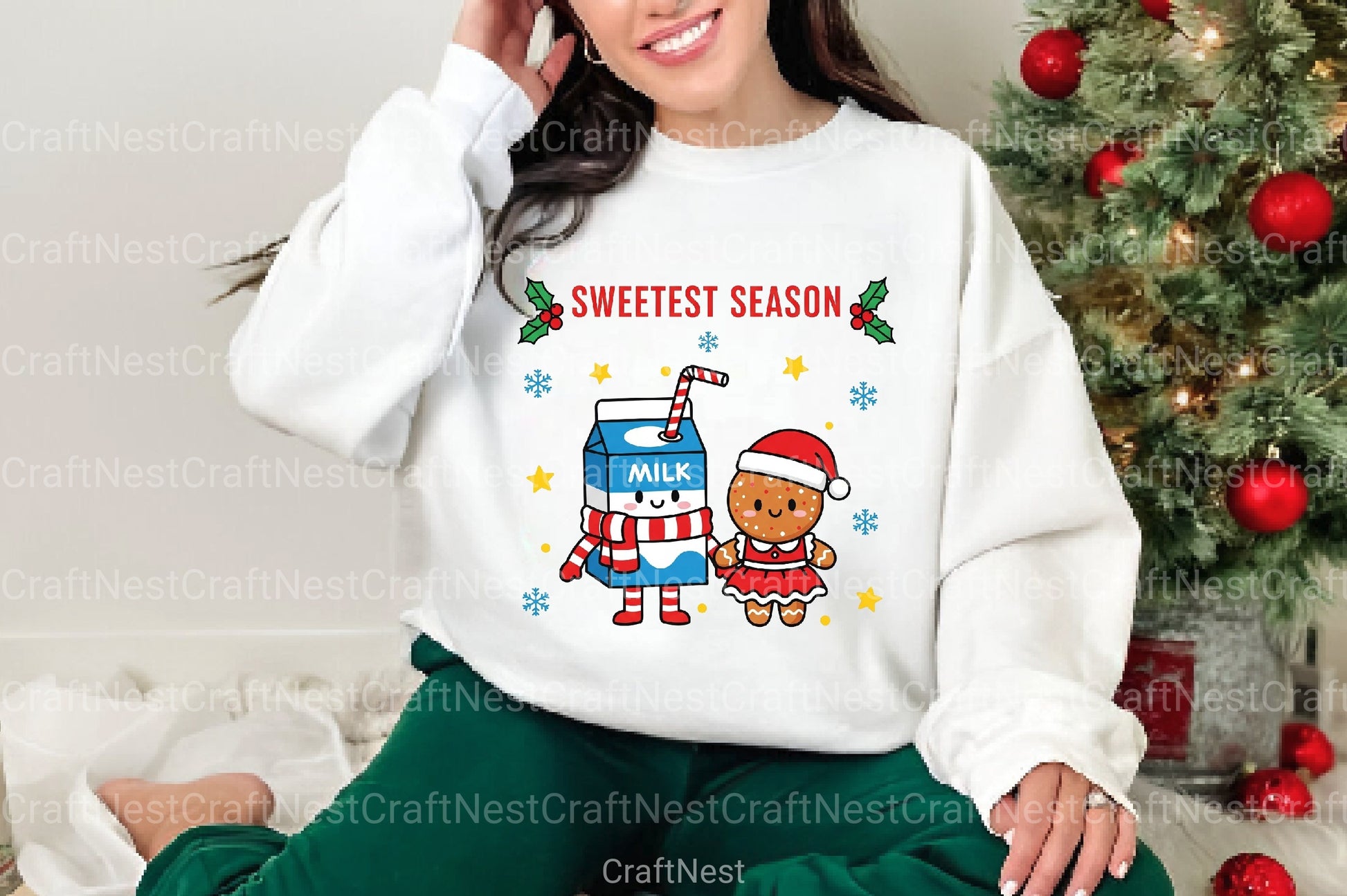 Christmas Milk and Cookies Clipart Bundle - CraftNest - Digital Crafting and Art