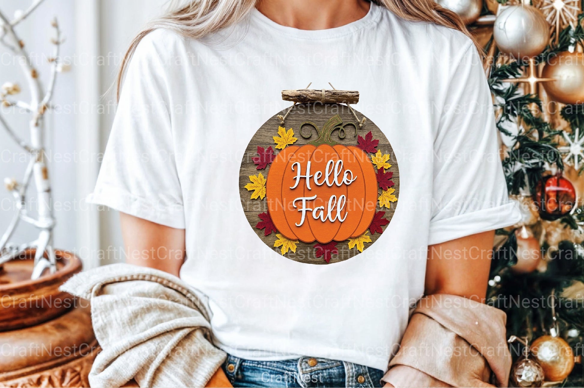 Hello Fall Door Hanger Clipart Bundle - CraftNest - Digital Crafting and Art