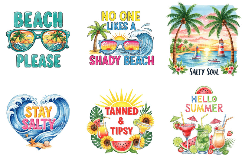 Summer Season Quotes Clipart Bundle 85 - CraftNest - Digital Crafting and Art