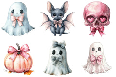 Pink Coquette Bow Halloween Clipart Bundle - CraftNest - Digital Crafting and Art