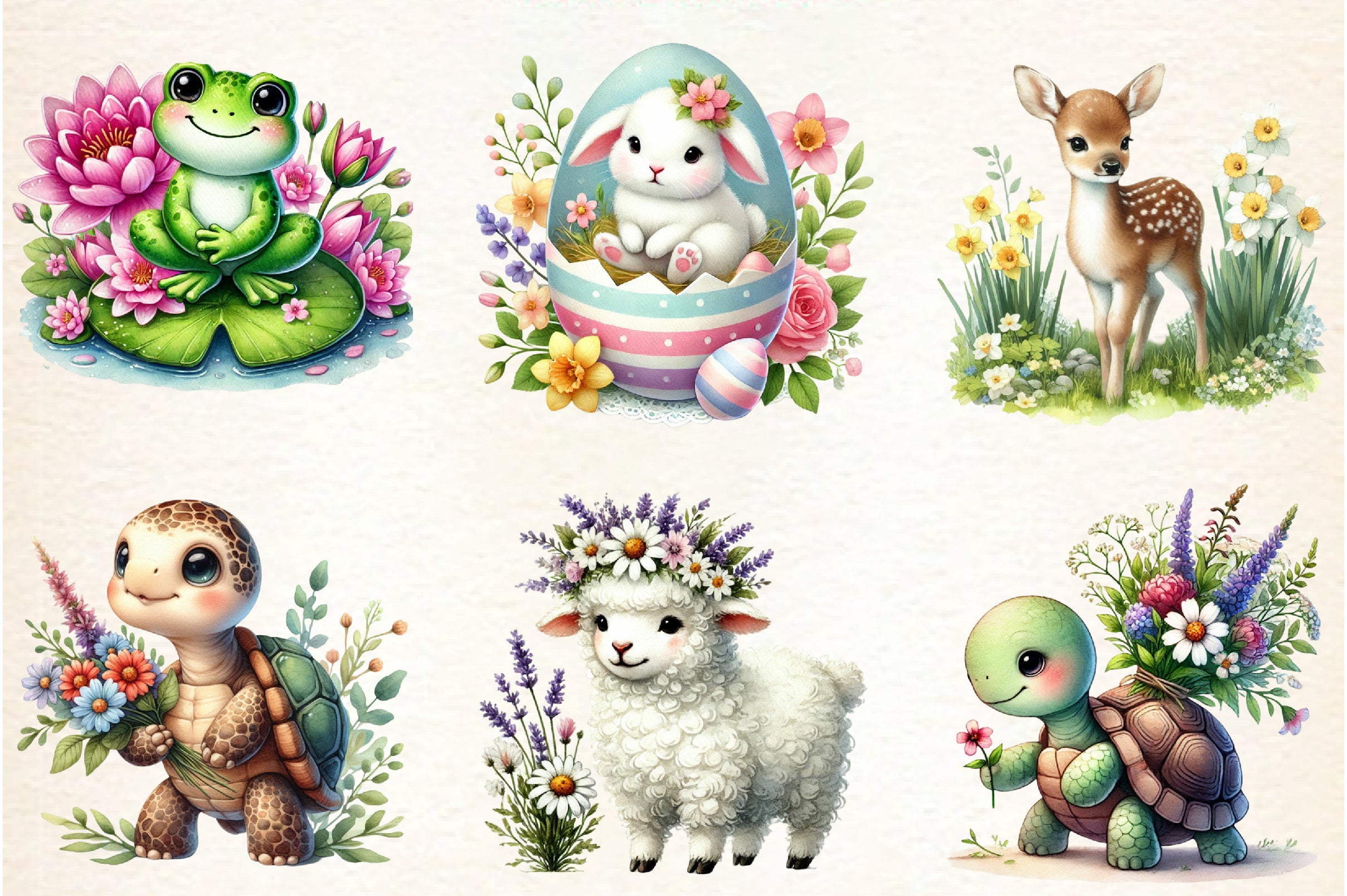 Spring Animals Clipart Bundle