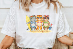 Funny Cat Summer Animal Clipart Bundle - CraftNest - Digital Crafting and Art