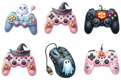 Halloween Gaming Controllers Clipart Bundle - CraftNest - Digital Crafting and Art