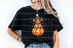 Cute Highland Cow Halloween Clipart Bundle 4 - CraftNest - Digital Crafting and Art