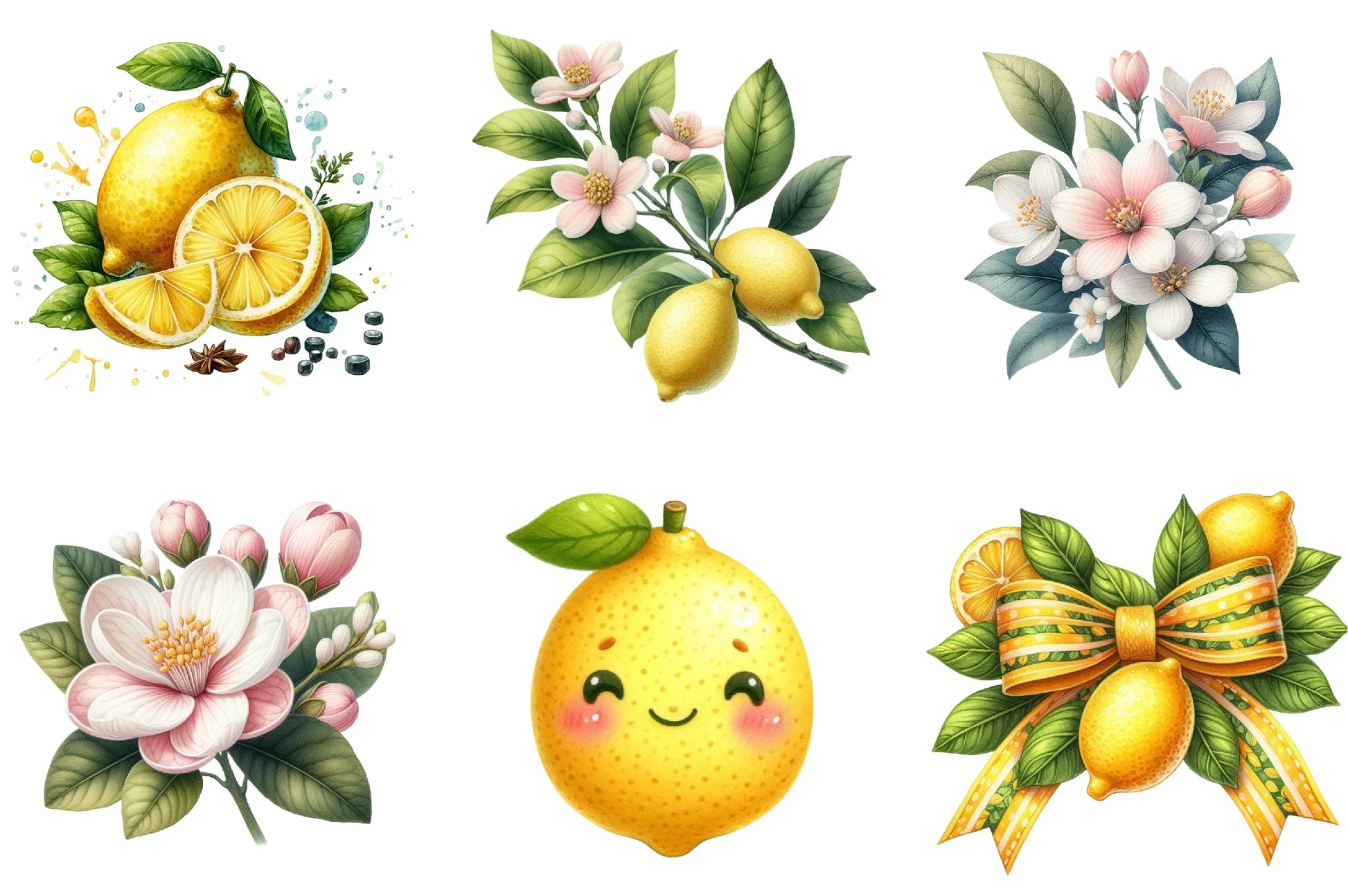 Lemon Clipart Bundle Collection - CraftNest - Digital Crafting and Art
