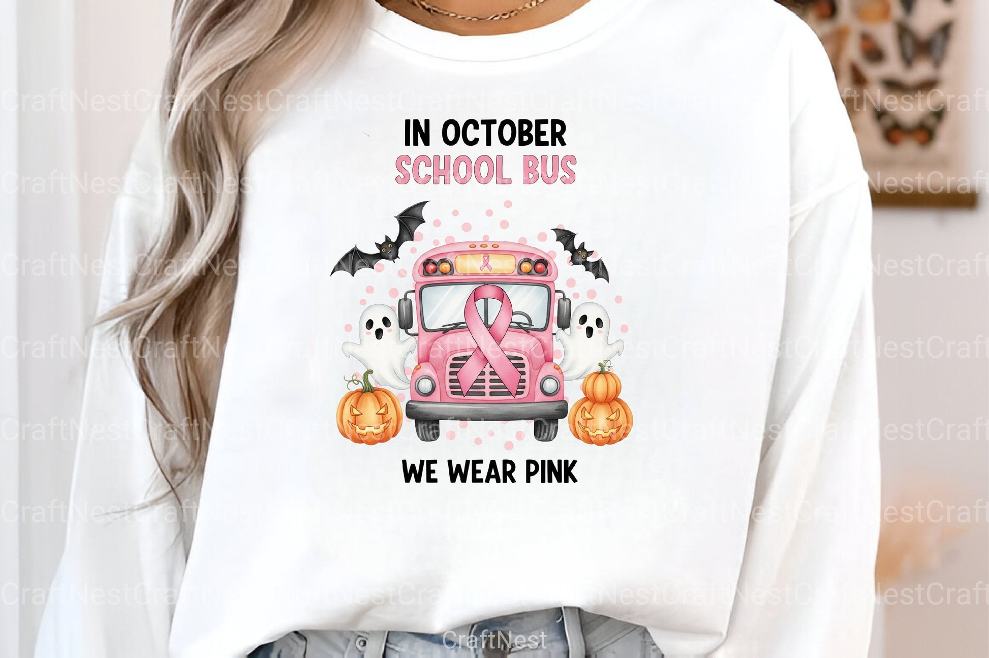 Halloween Breast Cancer Clipart Bundle 1 - CraftNest - Digital Crafting and Art