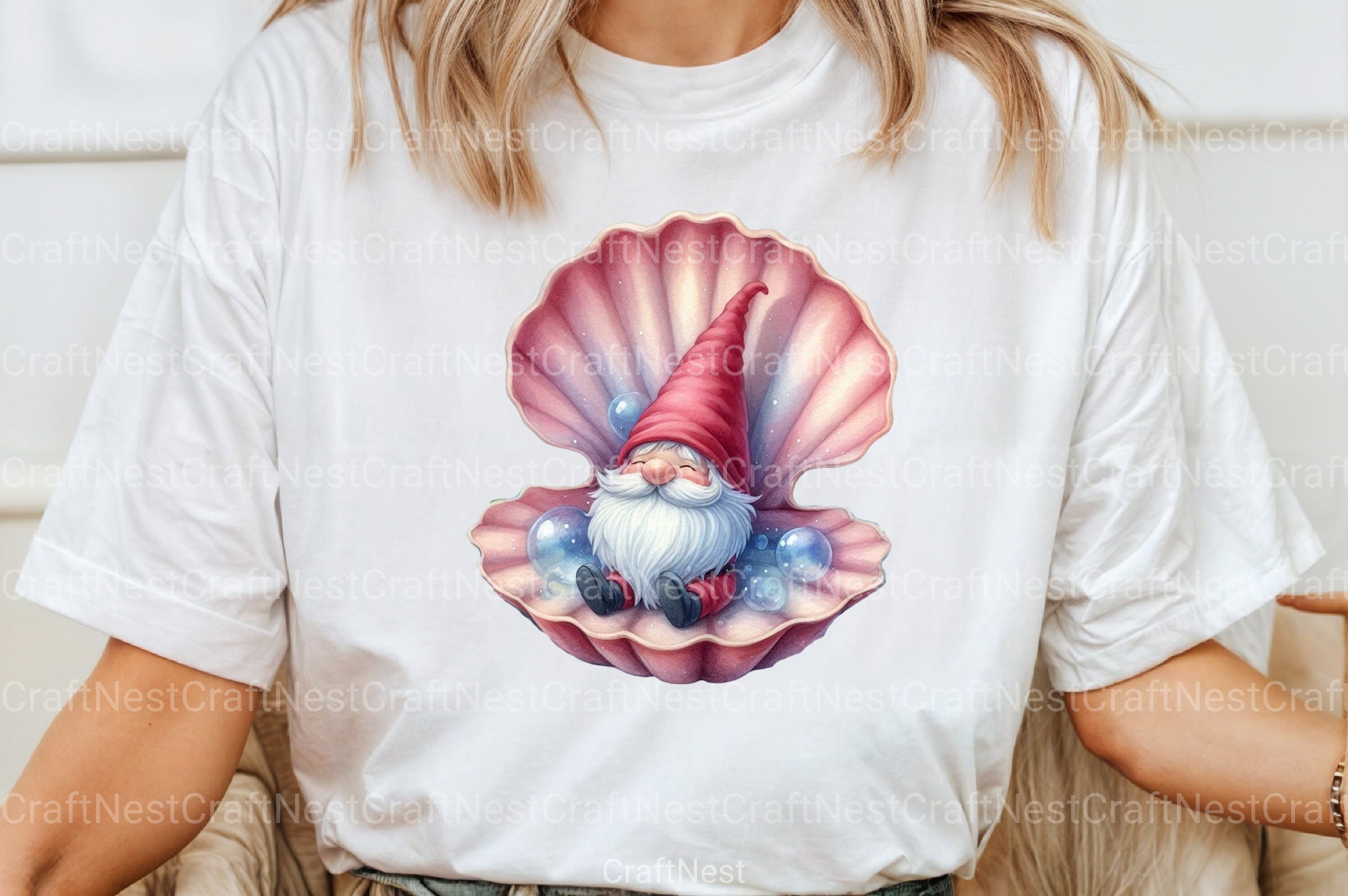 Seashell Gnome Clipart Bundle 5 - CraftNest - Digital Crafting and Art