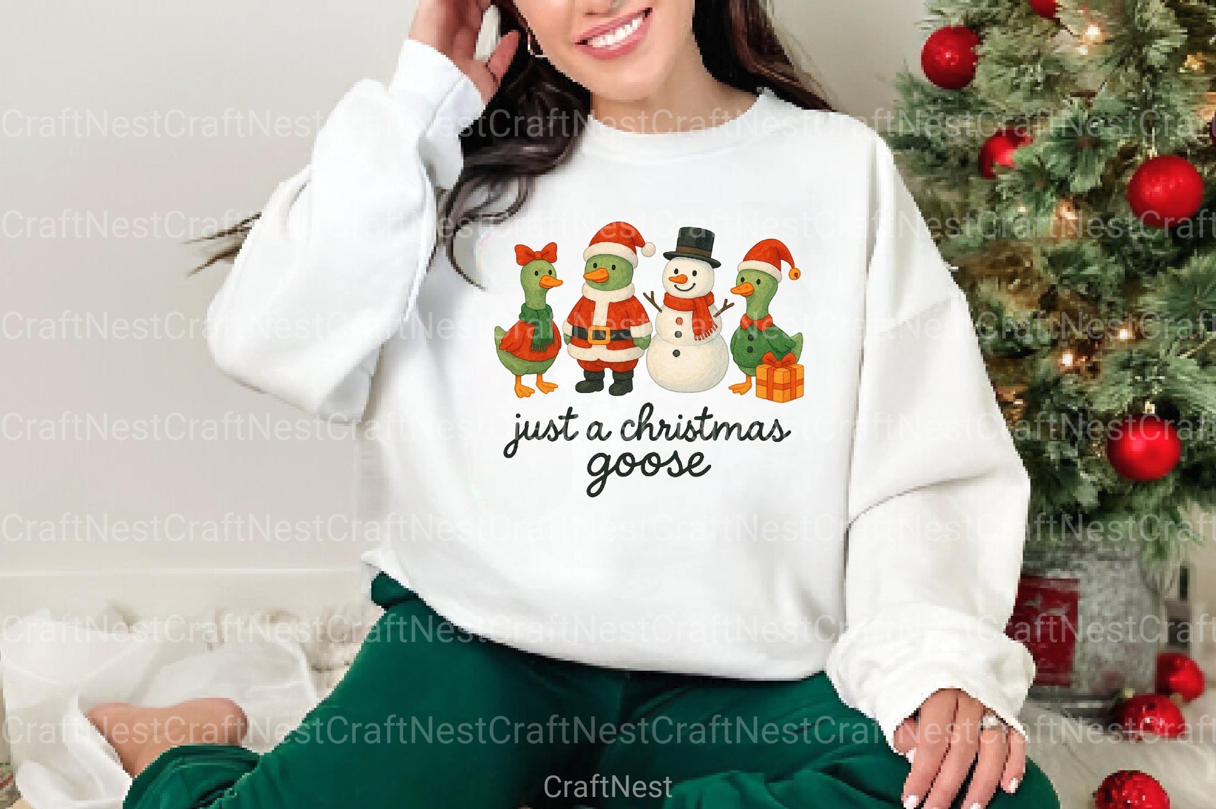 Christmas Goose Clipart Bundle 8 - CraftNest - Digital Crafting and Art