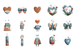 Glitter Plaid Valentine Clipart Bundle - CraftNest - Digital Crafting and Art