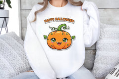 Happy Halloween Cute Pumpkin Sticker Clipart Bundle - CraftNest - Digital Crafting and Art