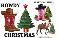 Western Christmas Clipart Bundle 99 - CraftNest - Digital Crafting and Art