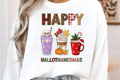 Happy Hallothanksmas T-Shirt & Clipart Bundle - CraftNest - Digital Crafting and Art