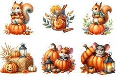 Whimsical Autumn Harvest Clipart Bundle - CraftNest - Digital Crafting and Art