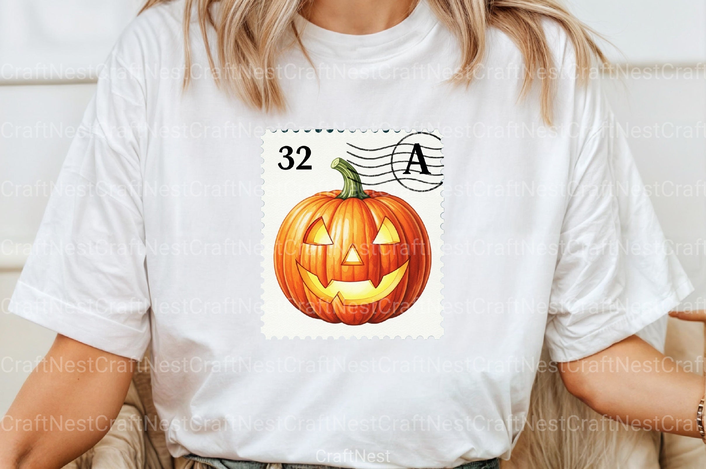 Pumpkin Postage Stamp Clipart Bundle 2 - CraftNest - Digital Crafting and Art