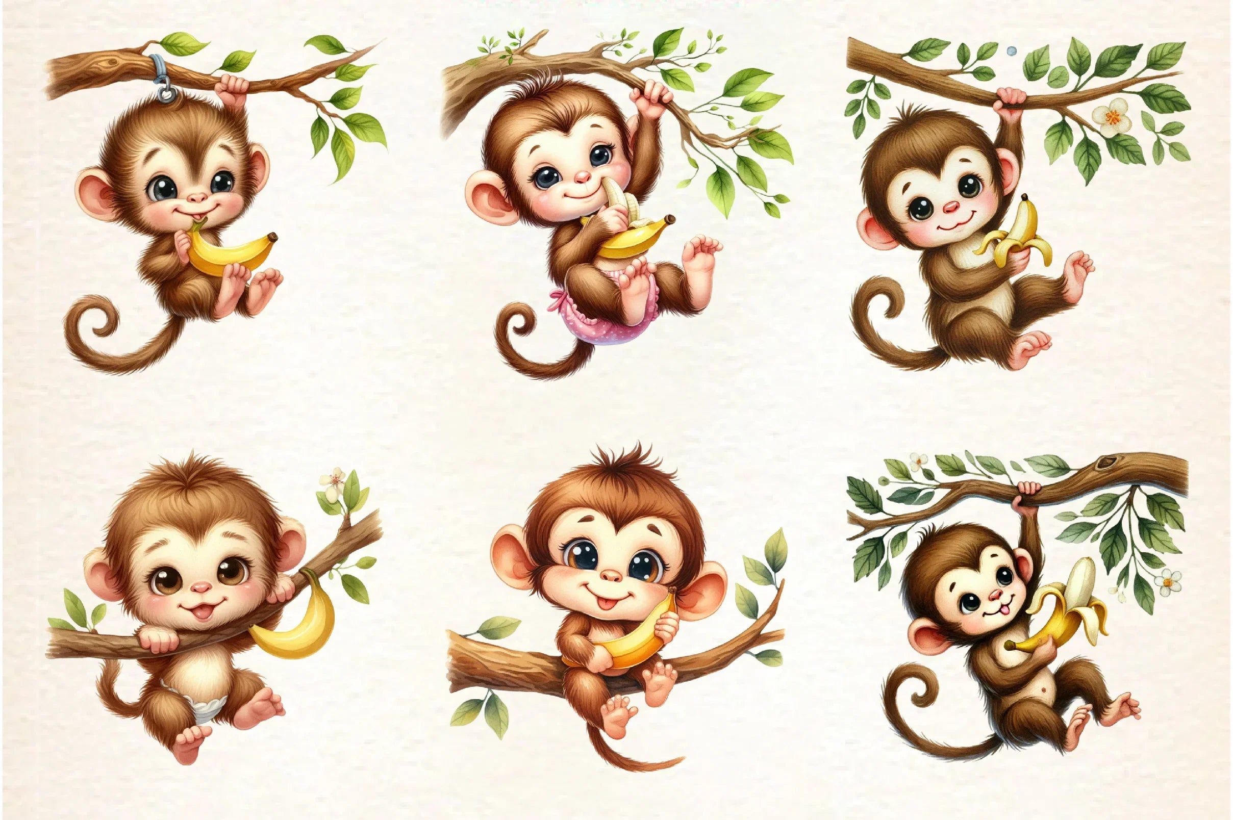 Kawaii Safari Animal Clipart Bundle - CraftNest - Digital Crafting and Art