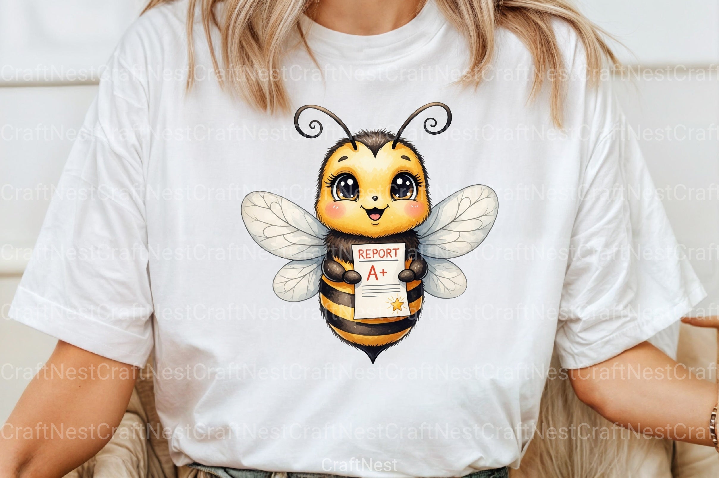 Back to School Bee Clipart Bundle 11 - CraftNest - Digital Crafting and Art