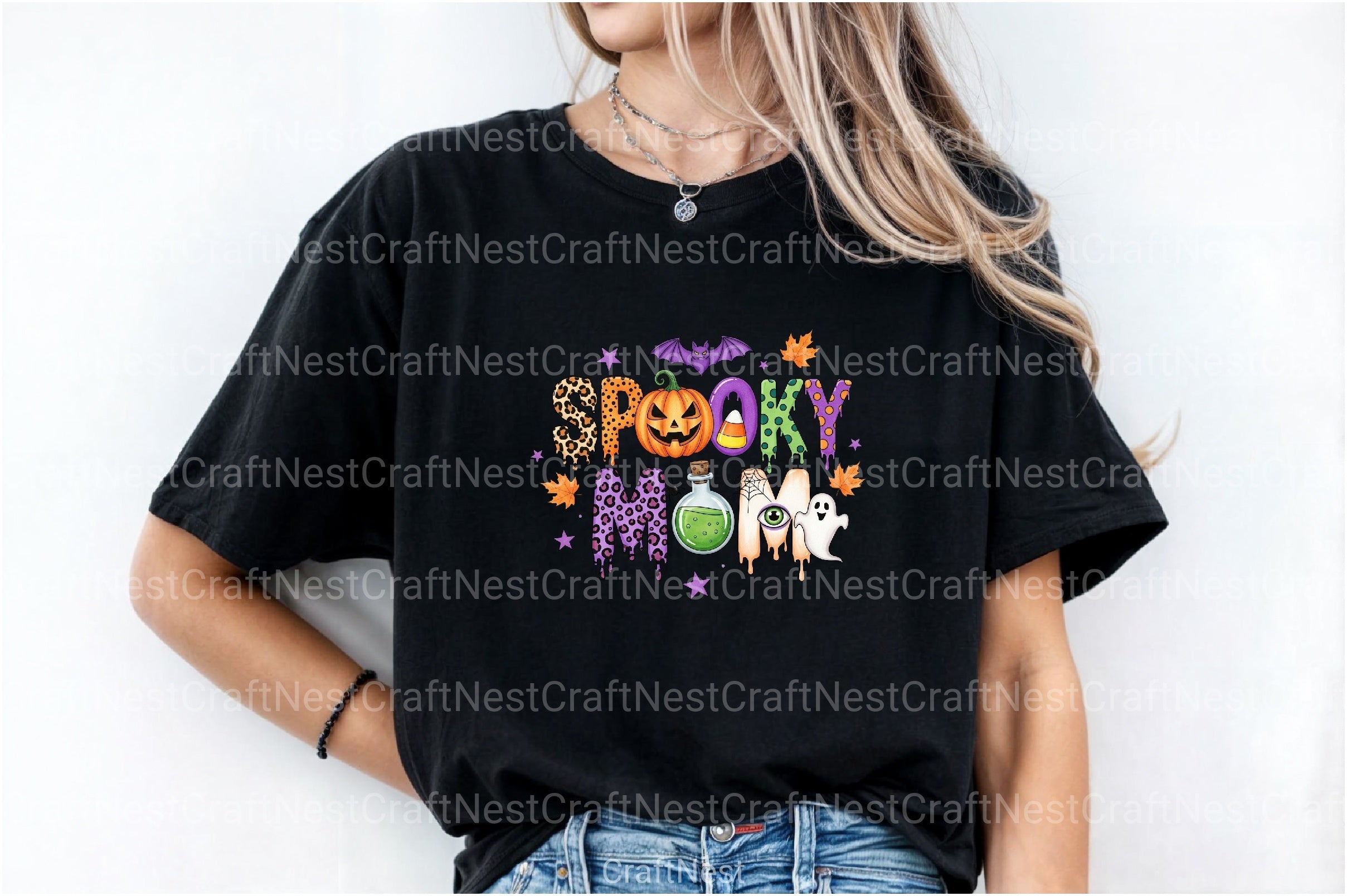 Spooky Mom Halloween Clipart Bundle 99 - CraftNest - Digital Crafting and Art