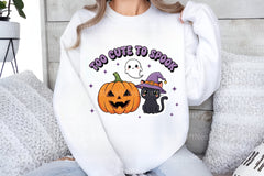 Cute Spook Halloween T-Shirt & Sticker Clipart Bundle - CraftNest - Digital Crafting and Art