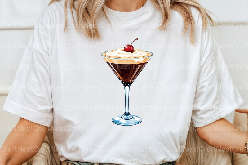 Espresso Martini Retro Design Clipart Bundle - CraftNest - Digital Crafting and Art