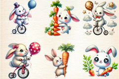 Funny Bunny Clipart Bundle 1 - CraftNest - Digital Crafting and Art