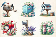 Spring Mailbox Clipart Bundle - CraftNest - Digital Crafting and Art