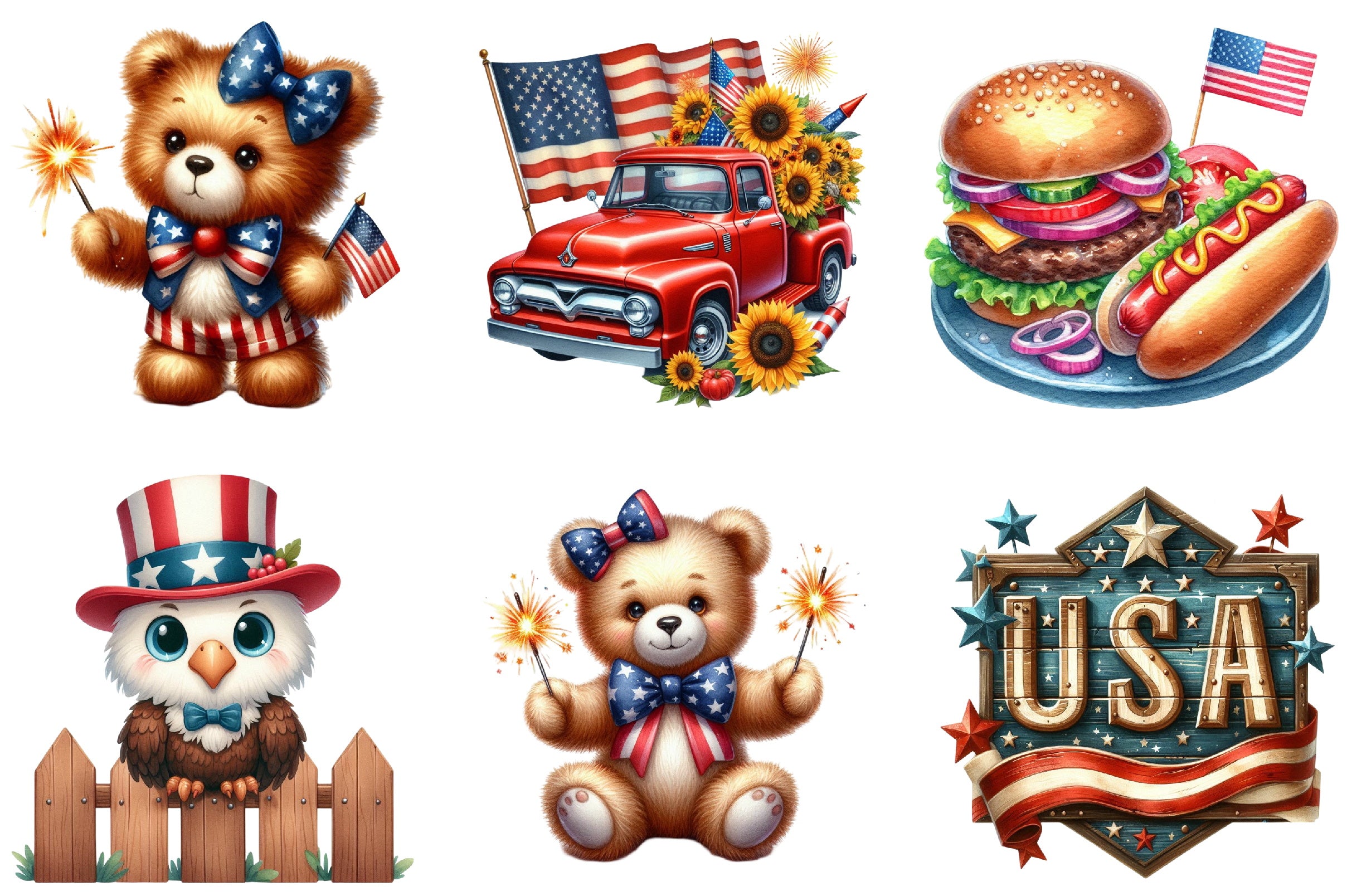 4th of July Clipart Bundle