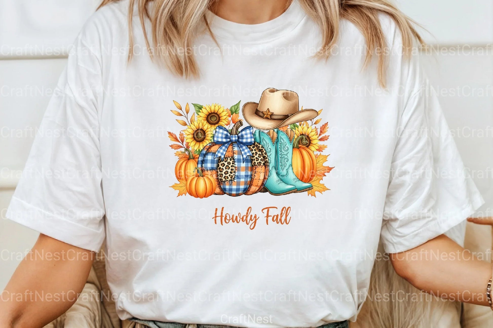 Howdy Fall Cowboy Boots Pumpkin Clipart Bundle - CraftNest - Digital Crafting and Art