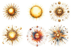 Sun Glow Clipart Bundle - CraftNest - Digital Crafting and Art