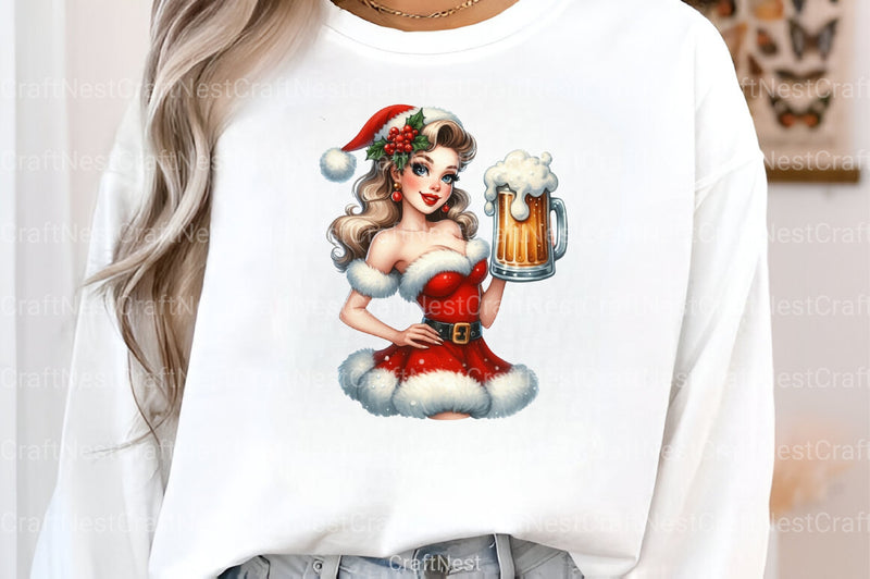 Santa Belle Illustration Clipart Bundle - CraftNest - Digital Crafting and Art