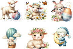 Cute Sheep Clipart Bundle - CraftNest - Digital Crafting and Art