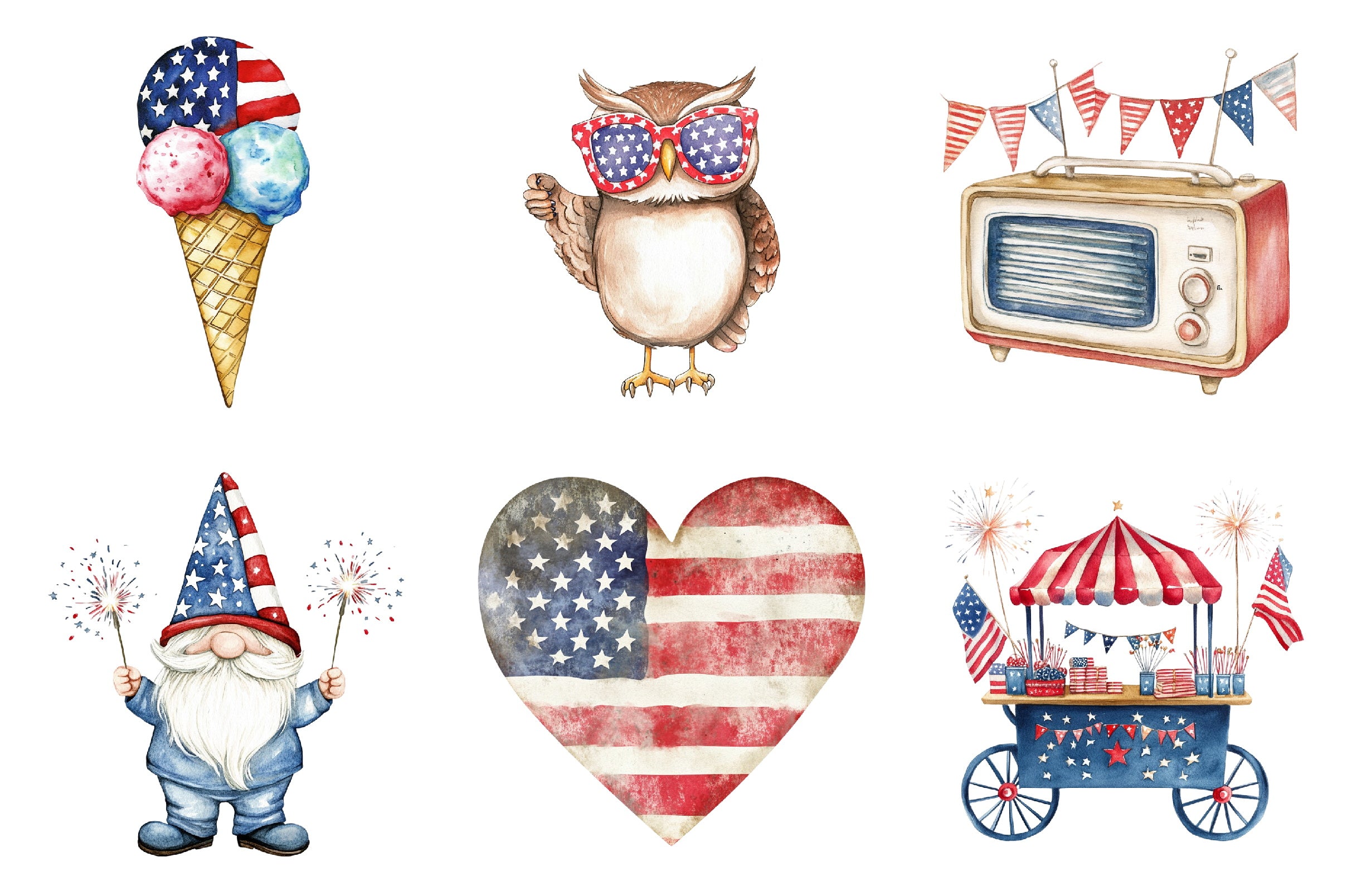 4th of July Clipart Bundle