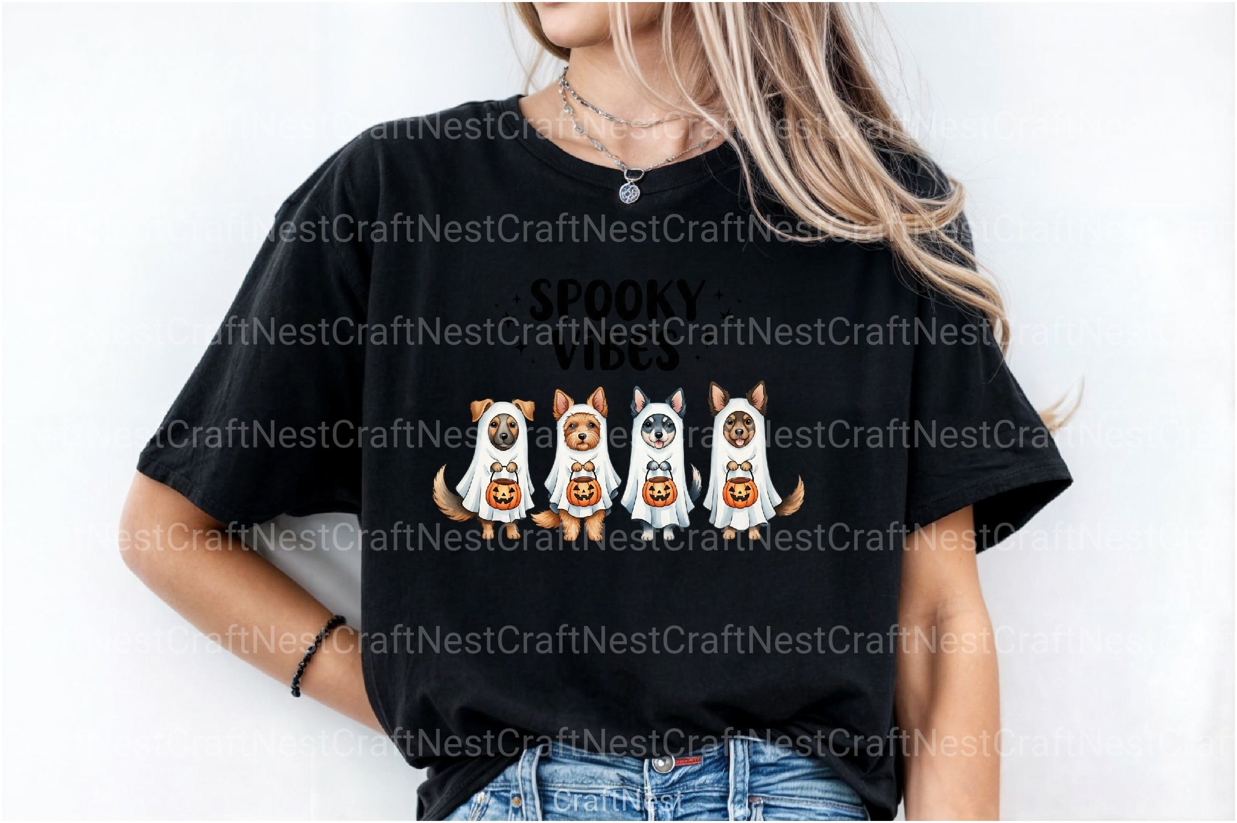 Spooky Dog Embroidery Clipart Bundle - CraftNest - Digital Crafting and Art