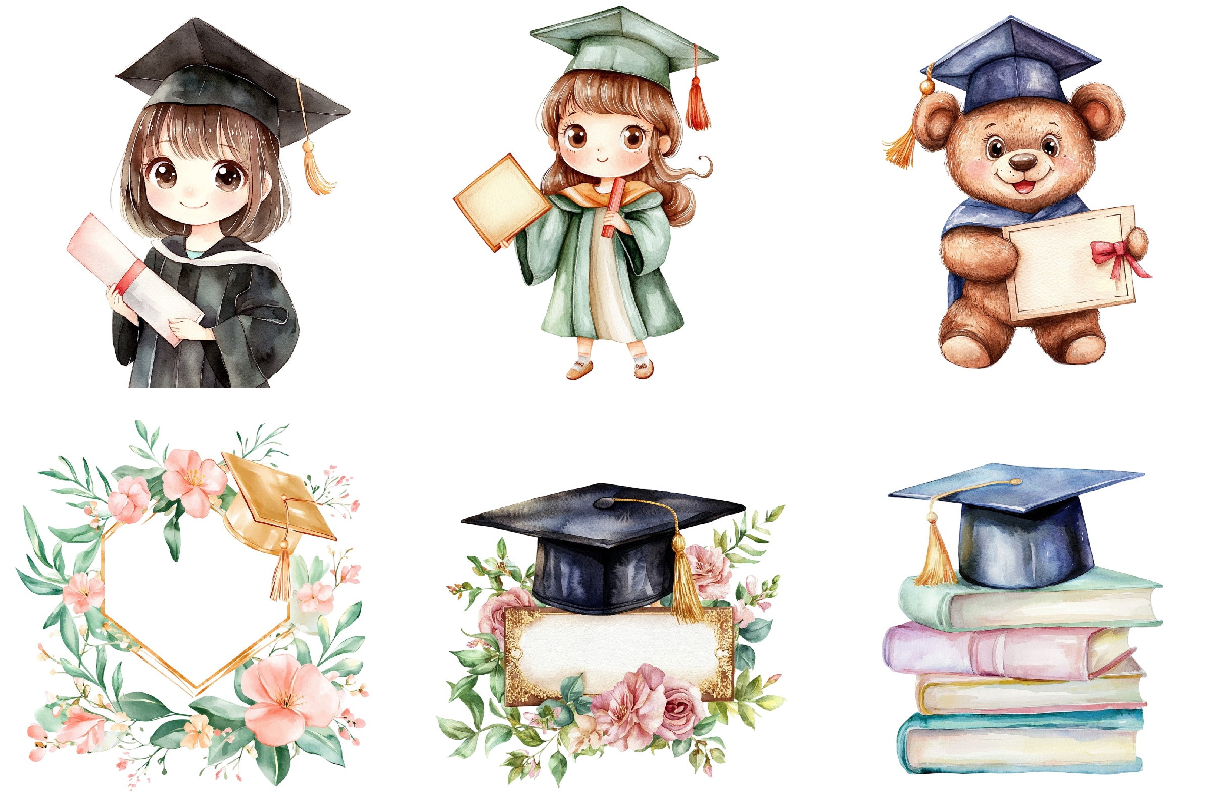 Graduation Clipart Bundle