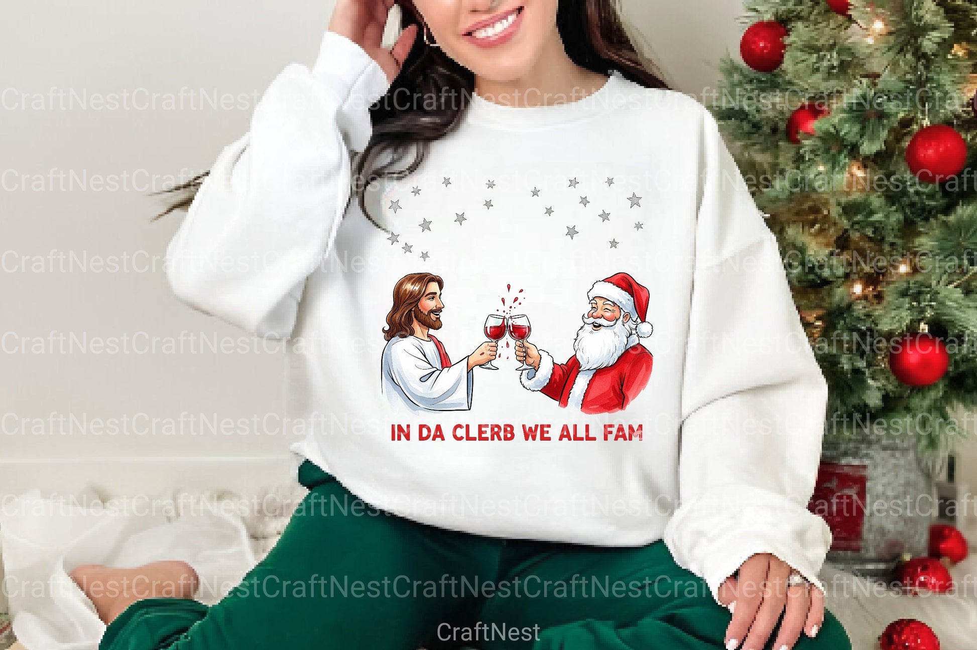 In Da Clerb We All Fam Clipart Bundle - CraftNest - Digital Crafting and Art