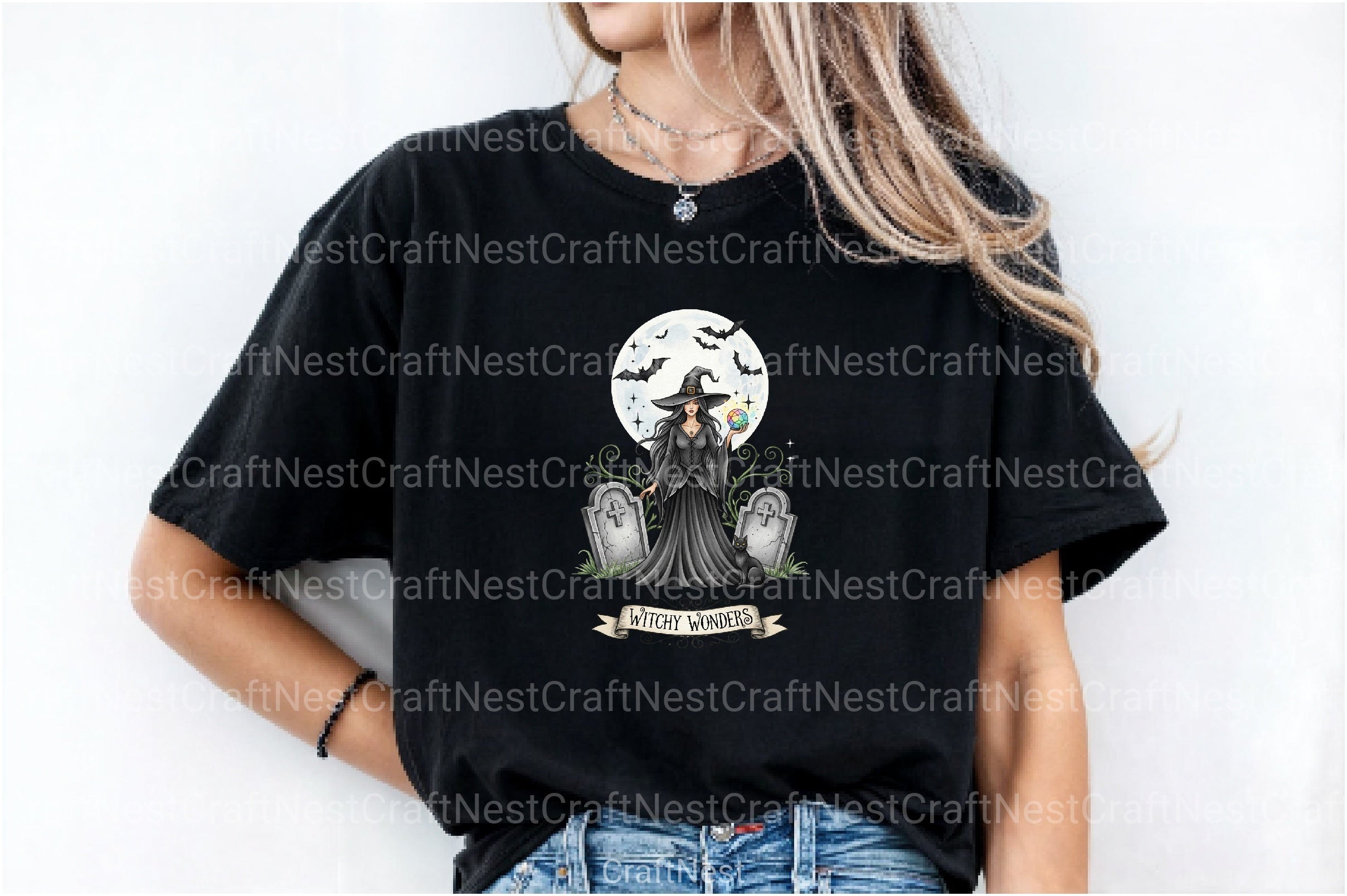 Vintage Halloween Witch Clipart Bundle 3 - CraftNest - Digital Crafting and Art