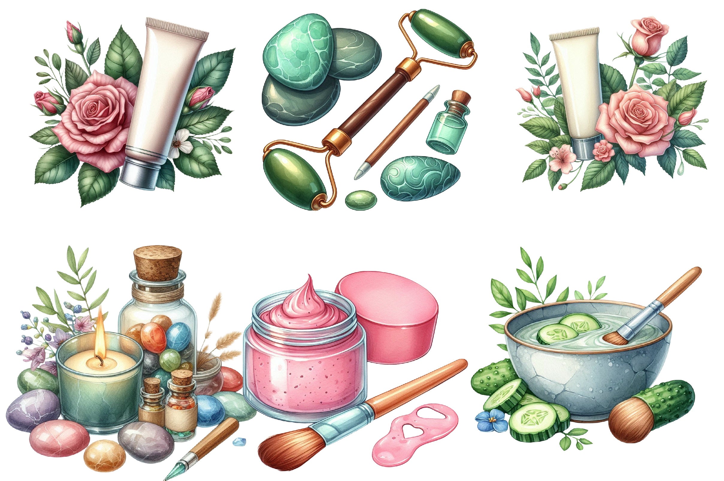 Beauty Spa Clipart Bundle