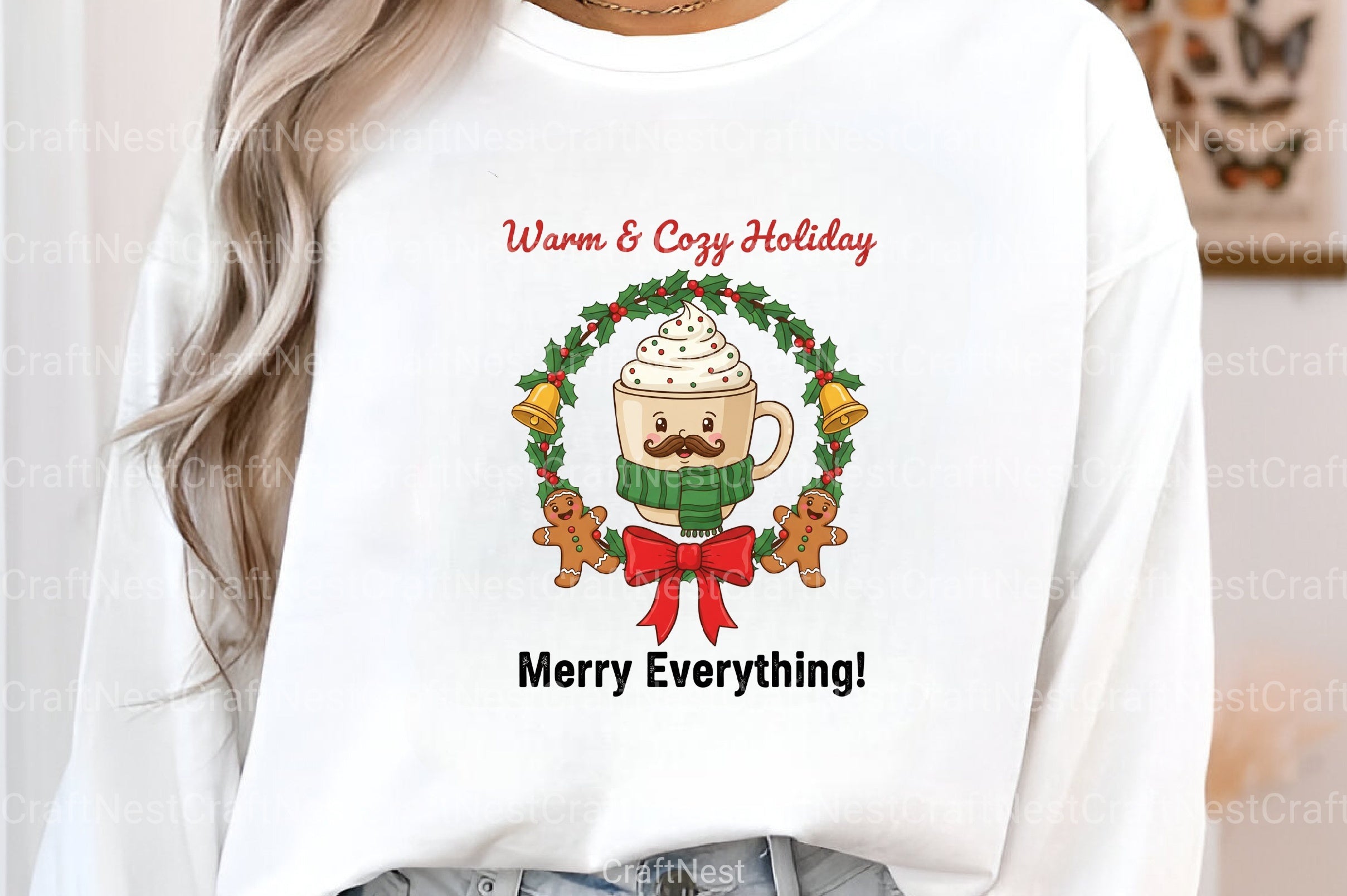 Warm & Cozy Retro Christmas Clipart Bundle - CraftNest - Digital Crafting and Art