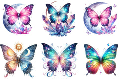 Magic Butterflies Clipart Bundle - CraftNest - Digital Crafting and Art