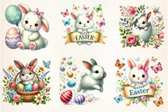 Easter Bunny Clipart Bundle - CraftNest - Digital Crafting and Art