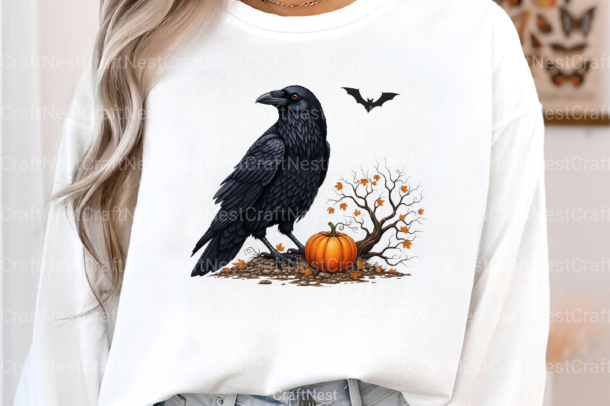 Halloween Raven Clipart Bundle - CraftNest - Digital Crafting and Art