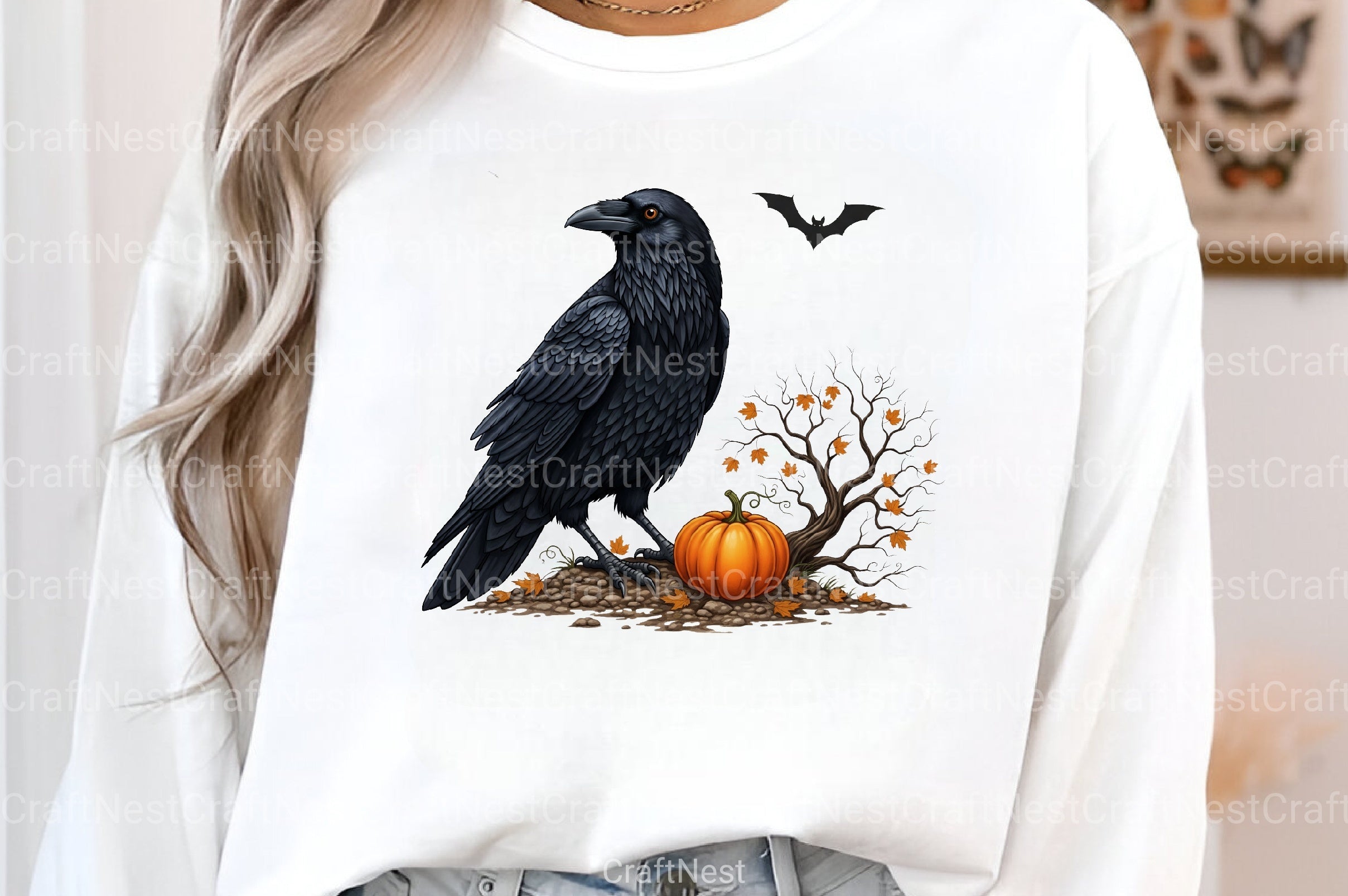 Halloween Raven Clipart Bundle - CraftNest - Digital Crafting and Art