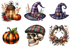 Halloween Autumn Plaid Clipart Bundle - CraftNest - Digital Crafting and Art